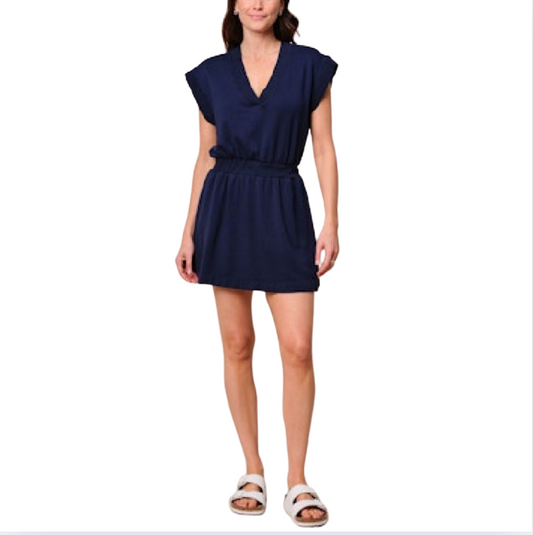 Softest Fleece V-Neck Dress