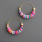 Rainbow Hoop Earrings