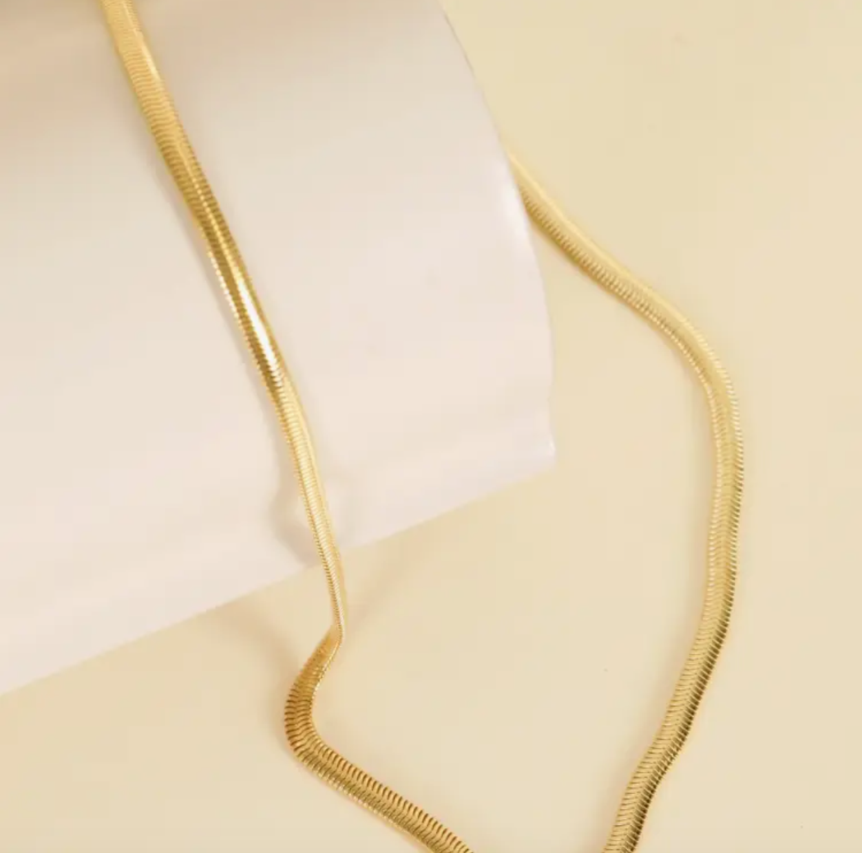 Snake Chain- 18K Gold Plated Necklace