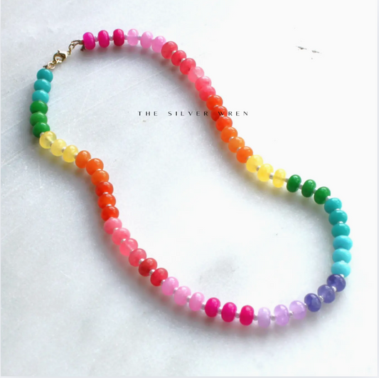 La Playa Stone Candy Beaded Necklace - 18"