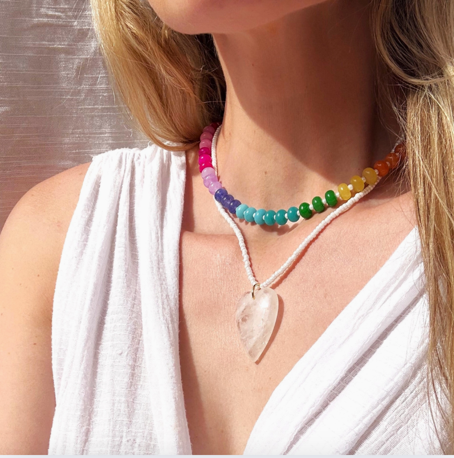 La Playa Stone Candy Beaded Necklace - 18"