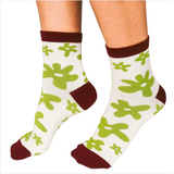 Flower Knit Ankle Sock by Hannah Packer