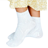 Yoshi Albino Shimmer Ankle Sock