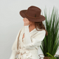 Wool Fedora with Trim