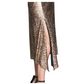 Brown Sequin Snake Skirt