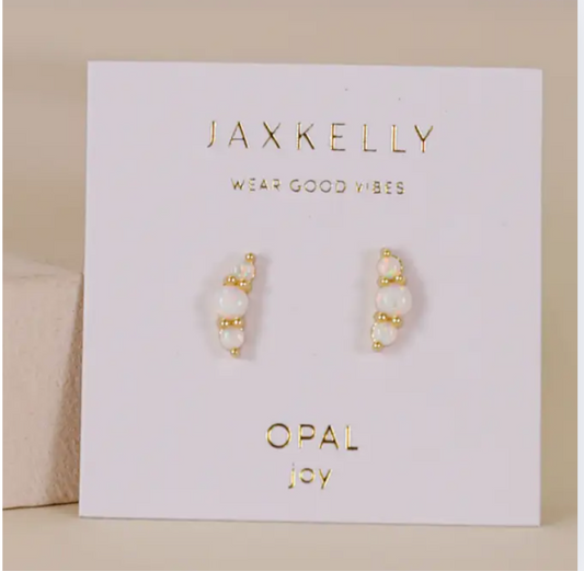 Crescent Gold Earrings