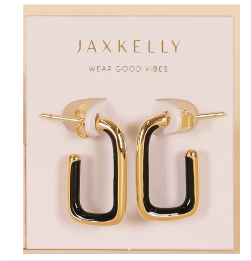 Enamel Large Rectangle Hoop