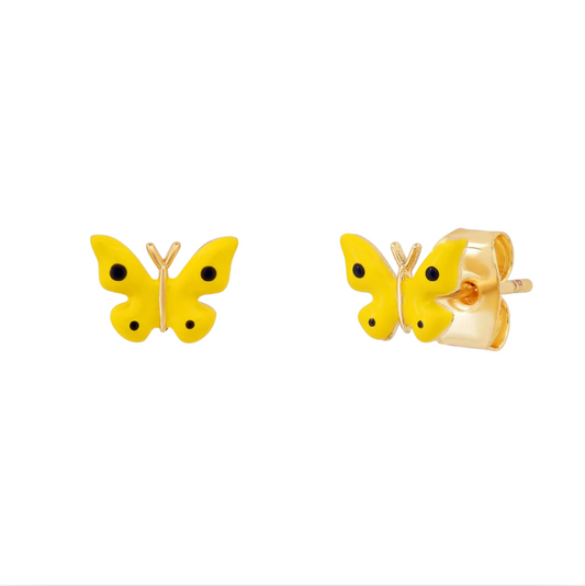 Tai Enamel Butterfly Studs