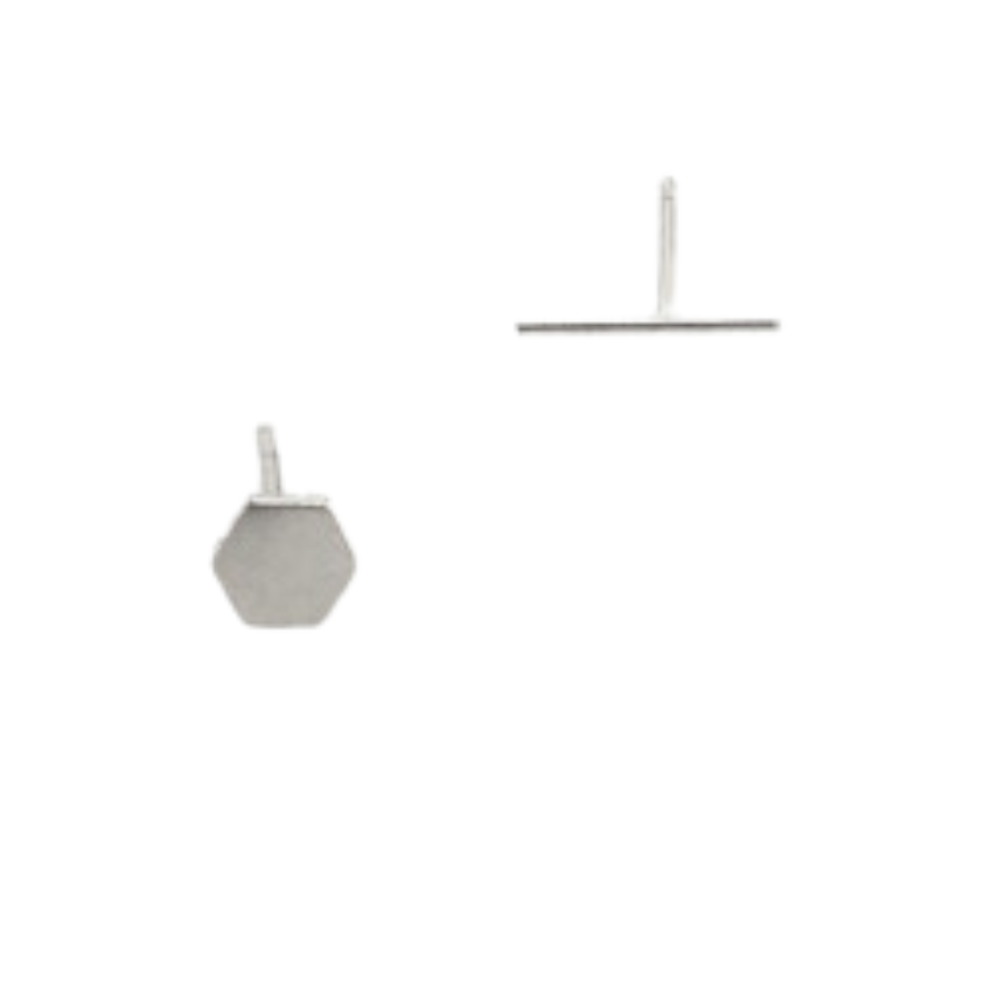 Tai Hex and Stick Post Earrings