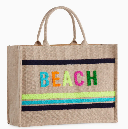 "Beach" Beach Bag