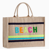 "Beach" Beach Bag