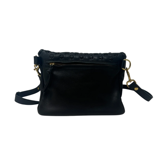 Mini Rough Night - Black Lazer Criss Cross Crossbody