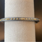 Freida Rothman Mini Stud Bezel Stone Eternity Hinge Bangle
