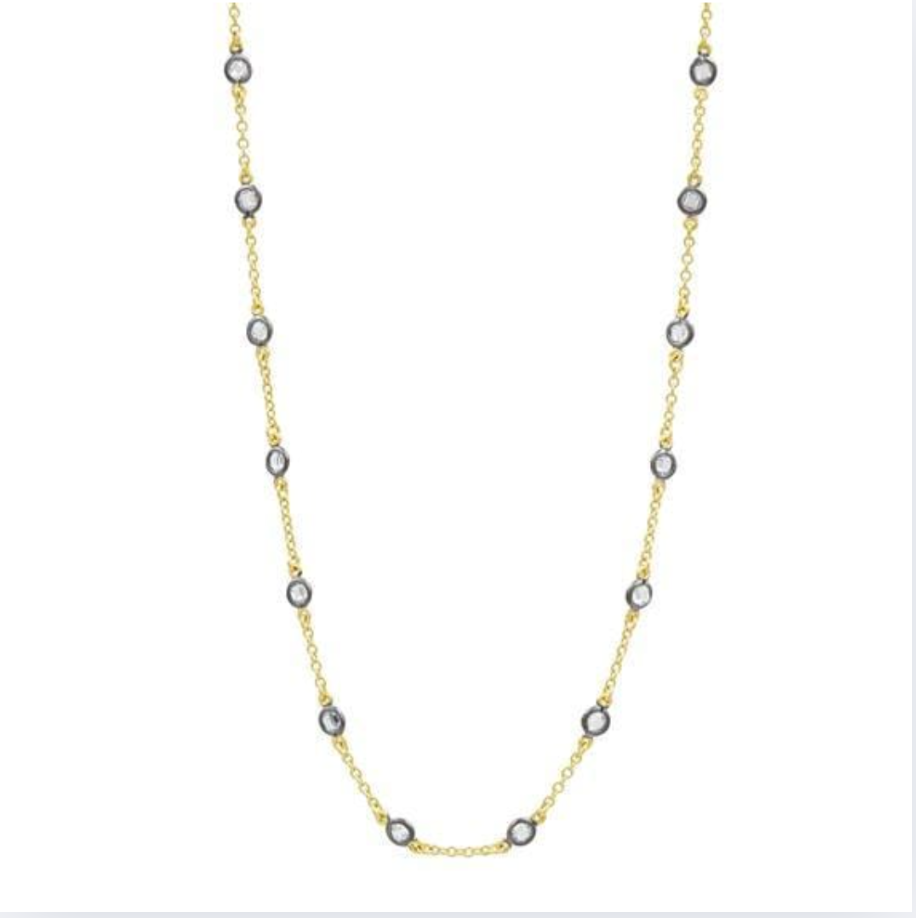 Freida Rothman Mini Bezel Stone Necklace