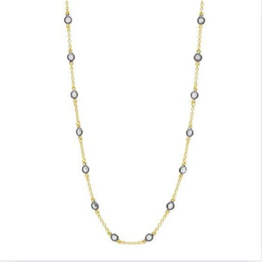 Freida Rothman Mini Bezel Stone Necklace