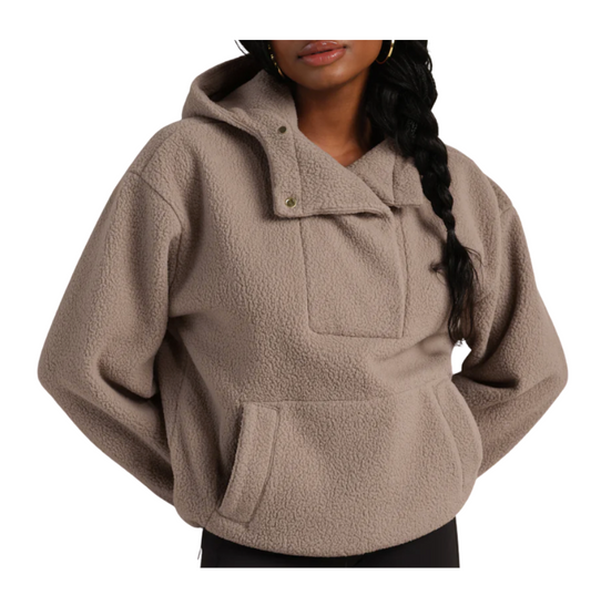 Rhone Aloft Fleece Pullover - Foggy Taupe