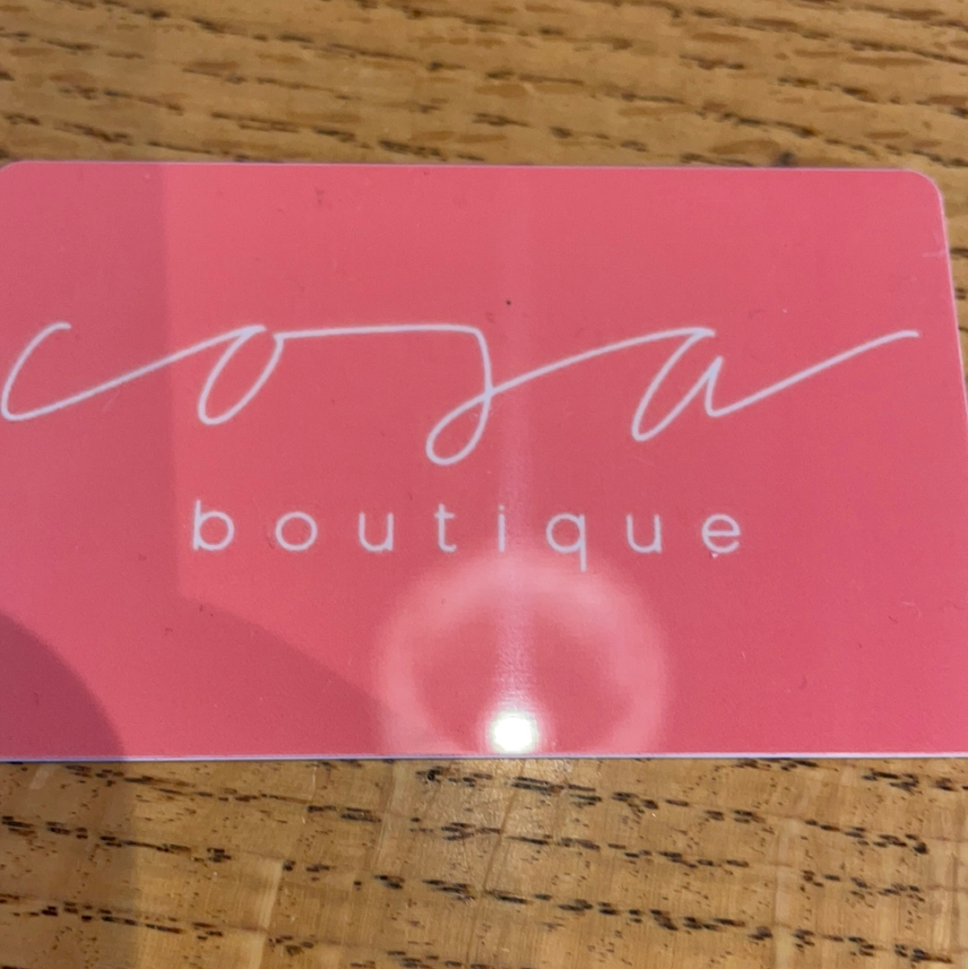 Cosa Physical Gift Card *Various Amounts*