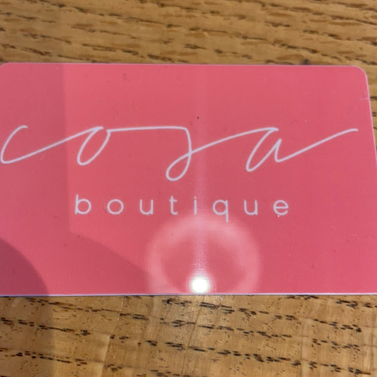 Cosa Physical Gift Card *Various Amounts*